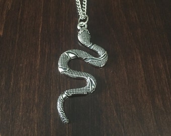 Snake Necklace, Snake Jewelry, Snake Pendant, Snake, Snakes, Silver Snake, Silver Snake Necklace, Jewellery, Silver Necklace, Necklace