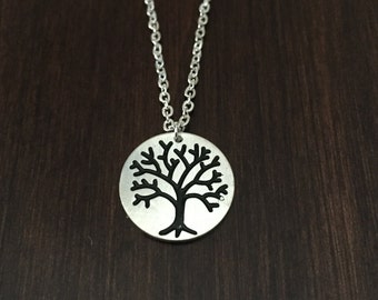 tree of life, tree of life necklace, tree of life pendant, tree of life jewelry, tree necklace, tree pendant, tree jewelry, silver necklace