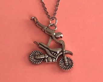 dirt bike necklace, dirt bike jewelry, dirtbike necklace, dirtbike pendant, motocross necklaces, motocross pendant, necklace motorcycle