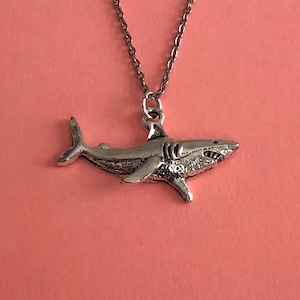 shark charm necklace silver, shark charm necklace, silver shark pendant, silver shark necklace, shark necklace silver, shark pendant silver