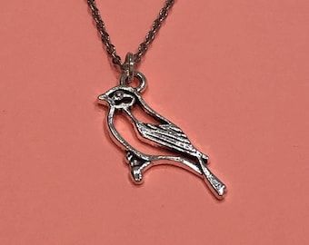 cardinal, cardinal gifts, cardinal necklace, cardinal pendant, cardinal pendant necklace, cardinal jewelry, bird, bird gifts, bird necklace