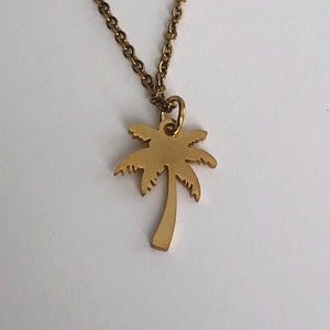 palm tree necklace, palm tree, palm tree jewelry, palm tree pendant, palm tree gift, gold palm tree necklace, palmtree necklace, palmtree