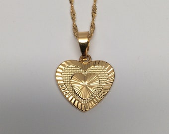 heart necklace, heart, gold heart necklace, gold heart pendant, heart jewelry, heart pendant, gold heart jewelry, bridesmaid gift, hearts