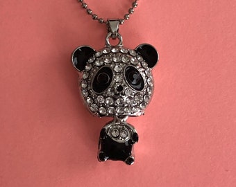 panda necklace, panda jewelry, panda pendant, panda, panda gifts, panda gifts for girls, panda girl, pandas, animal necklace, animal jewelry
