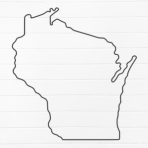 Wisconsin svg, Wisconsin outline svg, state of Wisconsin svg, Wisconsin digital file, Wisconsin digital download, Wisconsin vector file, png