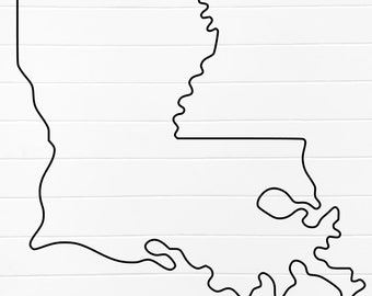 louisiana outline transparent