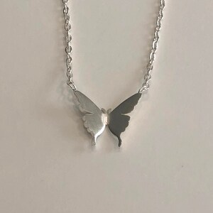 silver butterfly necklace, butterfly necklace, butterfly jewelry, butterfly pendant, small butterfly necklace, gold butterfly, butterfly