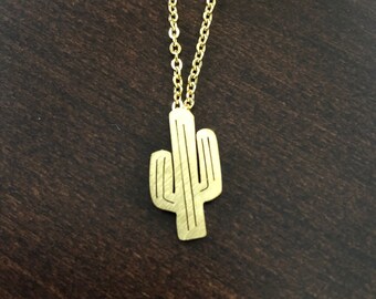 cactus, cactus necklace, cactus gifts, gold cactus necklace, gold cactus pendant, gold cactus jewelry, cactus jewelry, cactus pendant, cacti