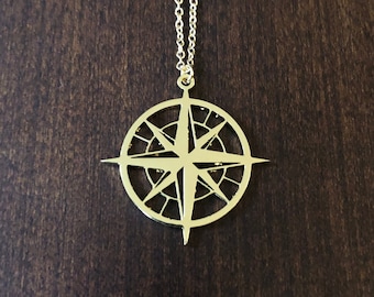 compass, compass necklace, compass pendant, compass jewelry, compass gift, gold compass necklace, small compass necklace, nautical, gifts