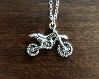 motocross number plate necklace