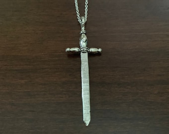sword necklace, sword pendant, sword jewelry, sword charm, necklace sword, swords necklace, medieval, medieval sword, medieval necklace