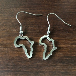 Africa earrings, Africa earrings silver, African earrings, Africa jewelry, Africa, African, African jewelry, Africa gifts, African gifts