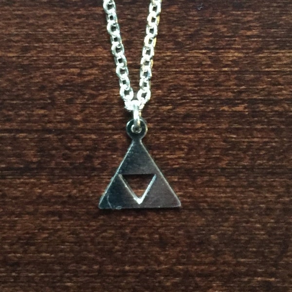 Legend of Zelda Triforce Necklace, Zelda Necklace, Zelda, Zelda Pendant, Zelda Jewelry, Necklace, Silver Necklace, Small Necklace, Triforce