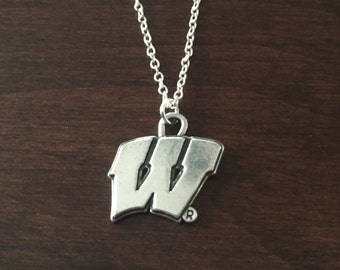 Jewel Tie 925 Sterling Silver University of Wisconsin Extra Small Pendant Jewel Tie 925 Sterling Silver University of Wisconsin Extra Small Pendant
