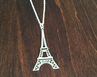 Eiffel Tower, Eiffel Tower Necklace, Eiffel Tower Jewelry, Paris Necklace, France Necklace, Paris, Paris Jewelry, Silver Necklace, Necklace