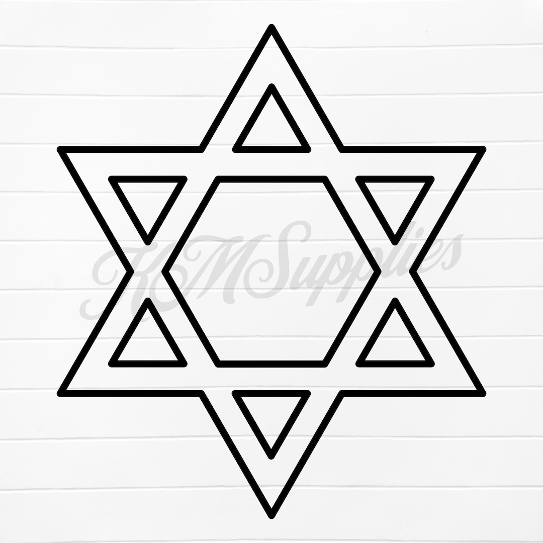 6 point star svg six point star svg star of david svg jewish star
