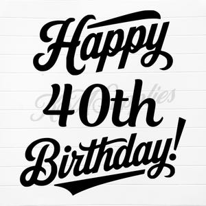 happy 40th birthday svg, happy 40th birthday png, 40th birthday, 40th bday, 40 birthday svg, 40 birthday png, 40th birthday digital download