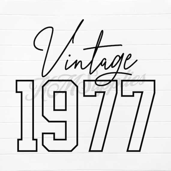 Vintage 1977, Vintage 1977 Svg, Vintage 1977 Png, 1977 Vintage