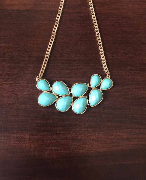 Turquoise necklace best sale statement
