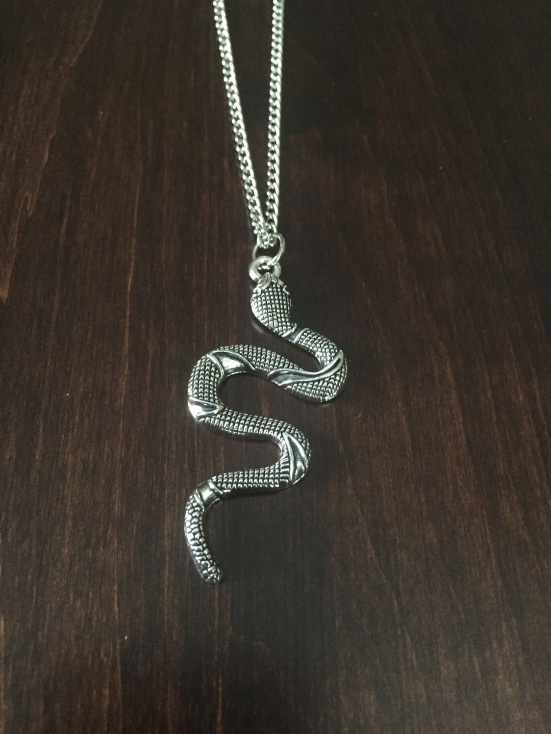 Snake Necklace, Snake Jewelry, Snake Pendant, Snake, Snakes, Silver ...