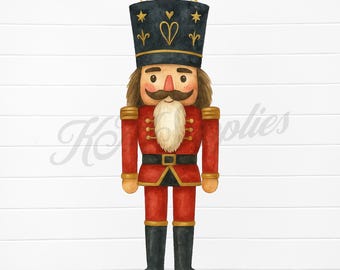 red nutcracker png, nutcracker png design, nutcracker clipart png, watercolor nutcracker image, nutcracker watercolor png, nutcracker png