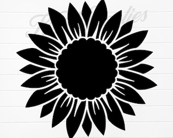 sunflower silhouette svg, sunflower silhouette, sunflower outline svg, sunflower svg file, sunflower svg design, sunflower png design, svg