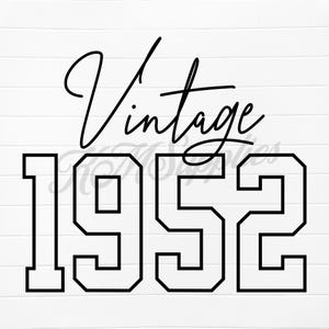 vintage 1952, vintage 1952 svg, vintage 1952 png, 1952 vintage, 1952 vintage svg, 1952 vintage png, 1952 birthday svg, 1952 birthday png