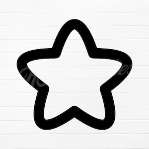 star outline svg, star outline png, open star svg, star silhouette, simple star png, black star svg, black star png, star outline clipart