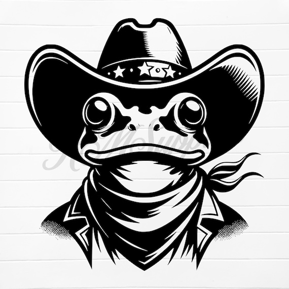 cowboy frog svg, cowboy frog png, frog cowboy hat svg, frog cowboy png, western frog svg, western frog png, funny frog svg, funny frog png