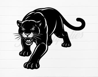 Pantera Negra PNG, Pantera Negra SVG, Clipart de Pantera Negra, Diseño de Pantera Negra, Logotipo de Pantera Negra, Mascota Pantera PNG, Vector de Pantera