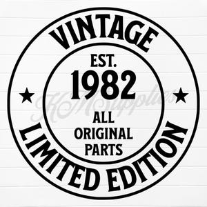 1982 svg, 1982 png, 1982 clipart, 1982 clip art, est 1982 svg, est 1982 png, born in 1982 png, born in 1982 svg, 1982 birthday gift, 1982