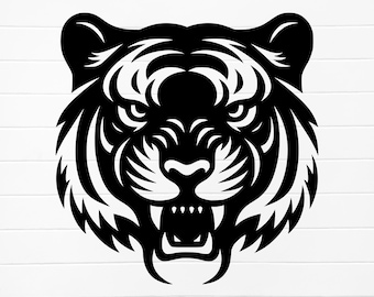 tiger face svg, tiger face png, tiger silhouette svg, silhouette tiger png, tiger head png, tiger head svg file, tiger head svg, png, tiger