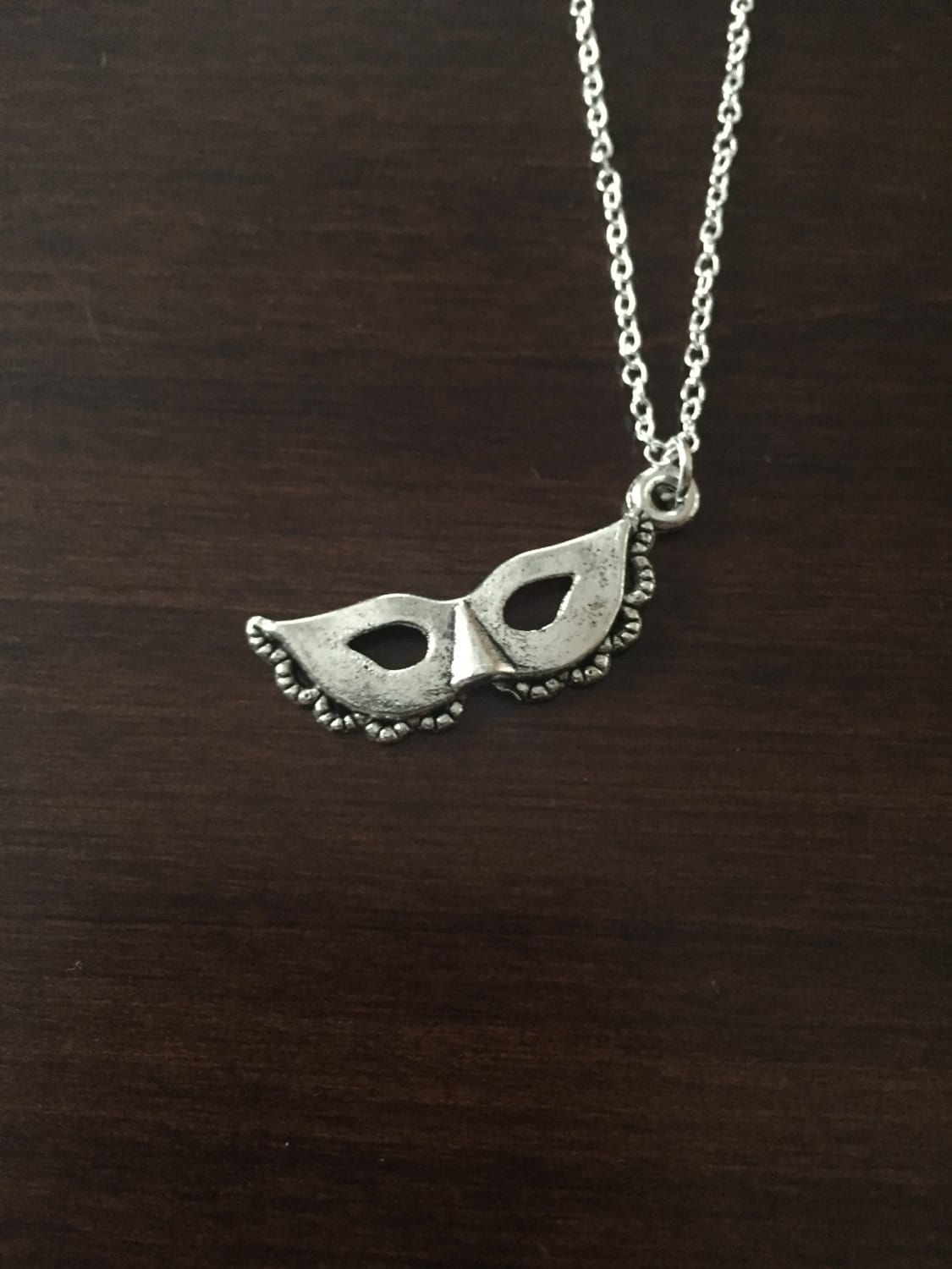 Mask Necklace Mask Jewelry Mask Mask Pendant Phantom of Etsy