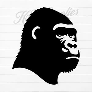 gorilla Kopf svg, gorilla Kopf png, gorilla Gesicht svg, gorilla Kontur svg, gorilla svg Datei, gorilla png Design, gorilla Clipart, gorilla