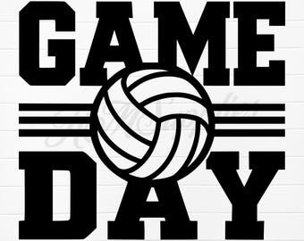 SVG de voleibol para el día del partido, PNG de voleibol para el día del partido, diseño de voleibol para el día del partido, PNG de voleibol para el día del partido, diseño de camiseta de voleibol, voleibol