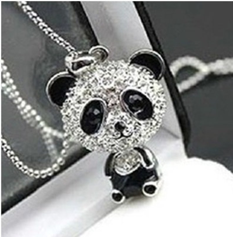 Panda Necklace Panda Jewelry Panda Pendant Panda Panda - Etsy