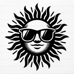 Sonne mit Sonnenbrille svg png, süße Sonne svg, Sonnengesicht svg, Sonnengesicht png, süße Sonne Clipart, süße Sonne Clipart, Sonne svg Datei, Sonne svg Bild