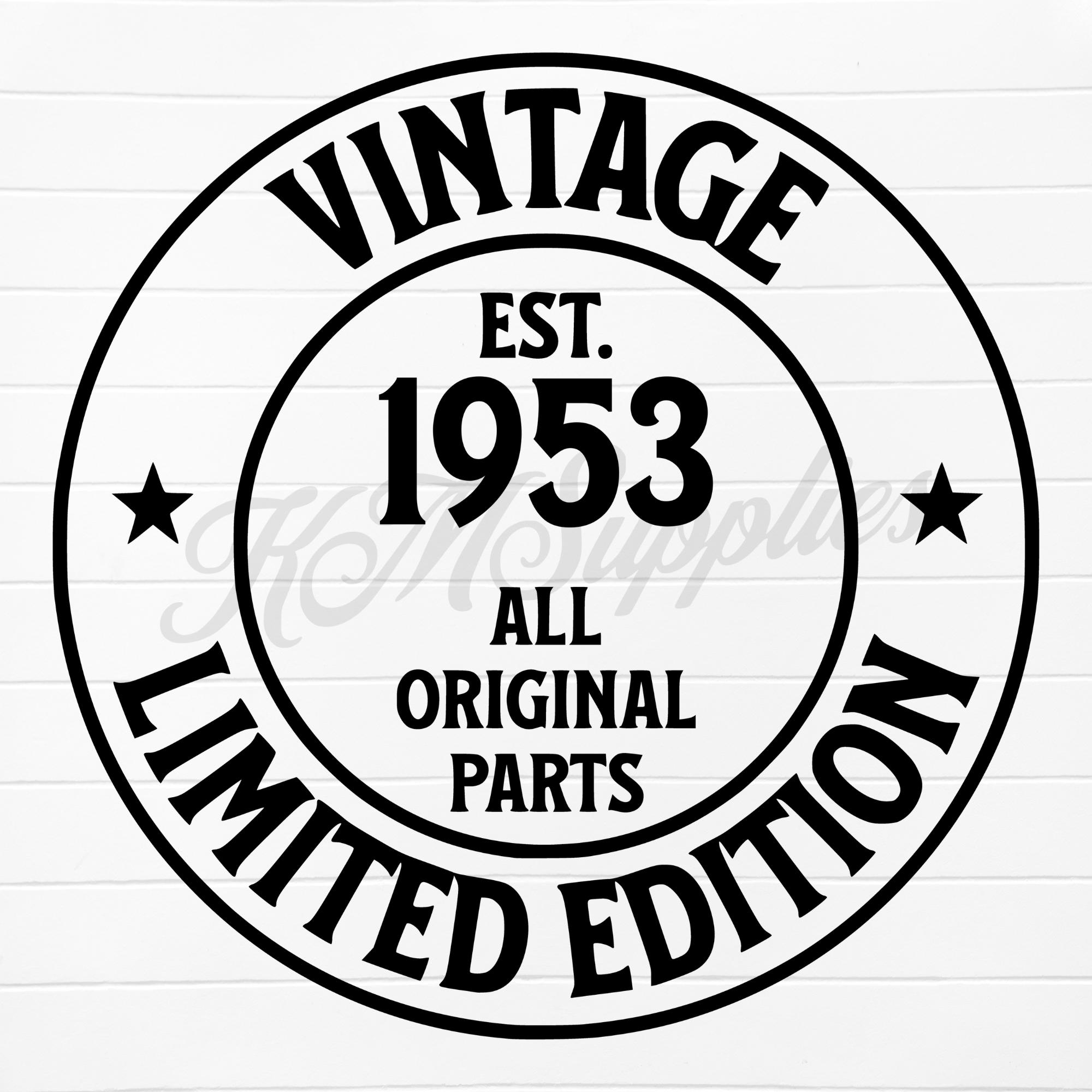 72nd Birthday Shirt For Men - Vintage 1953 Design - Aged To Perfection Gift Tee