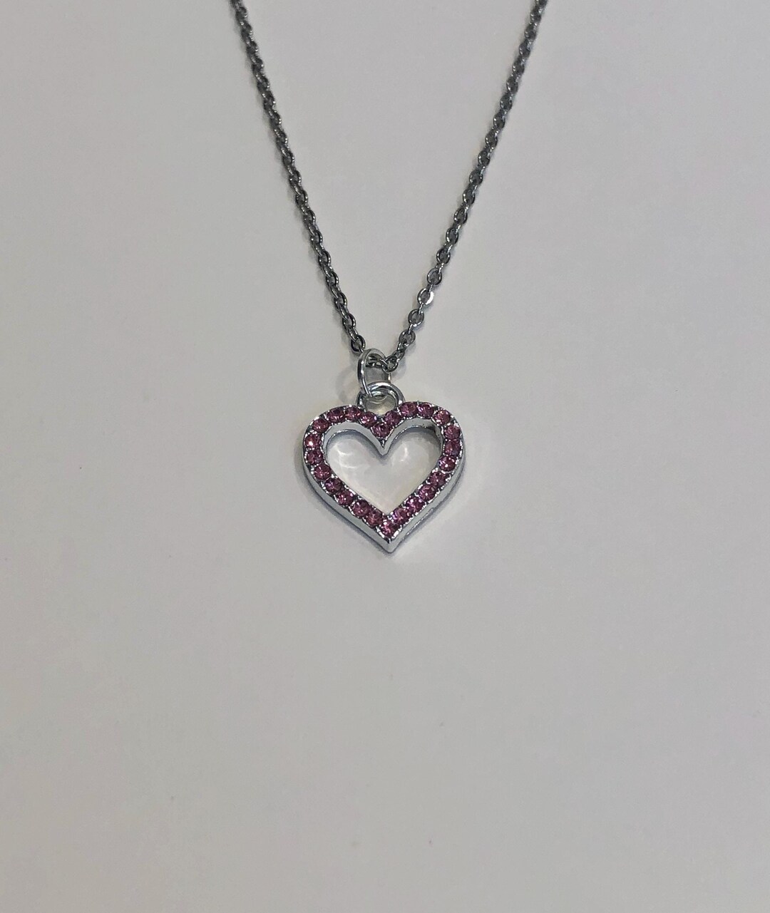 Pink Hearts Necklace