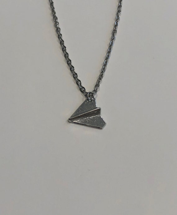 One Direction Harry Styles Paper Airplane Necklace Silver, Airplane  Necklace, Airplane Jewelry, Airplane Pendant, Airplane, Plane Necklace