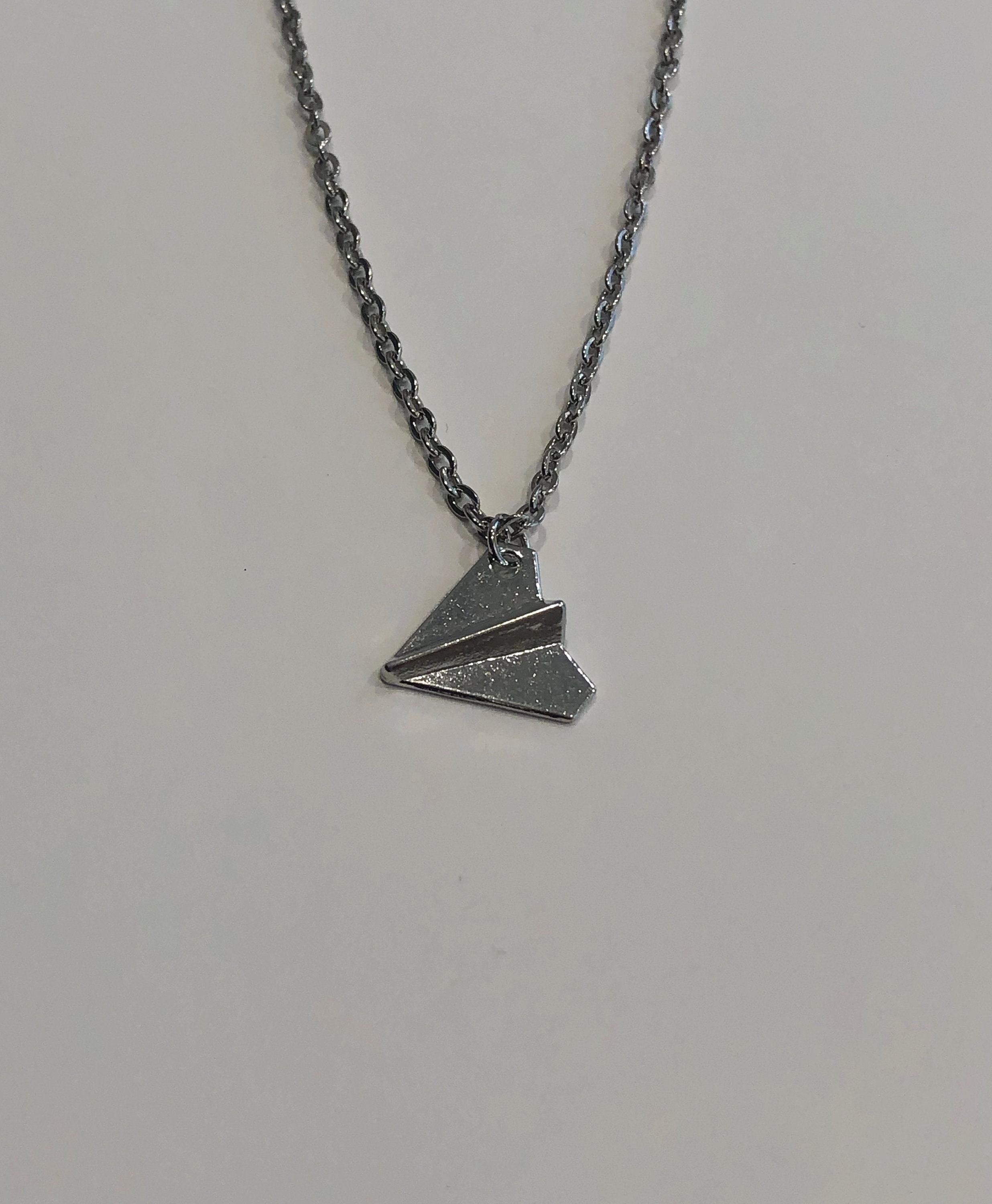One Direction Harry Styles Paper Airplane Necklace Silver, Airplane  Necklace, Airplane Jewelry, Airplane Pendant, Airplane, Plane Necklace