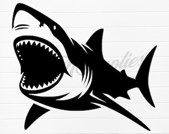 口を開けたサメのクリップアート クリップアート ベクター