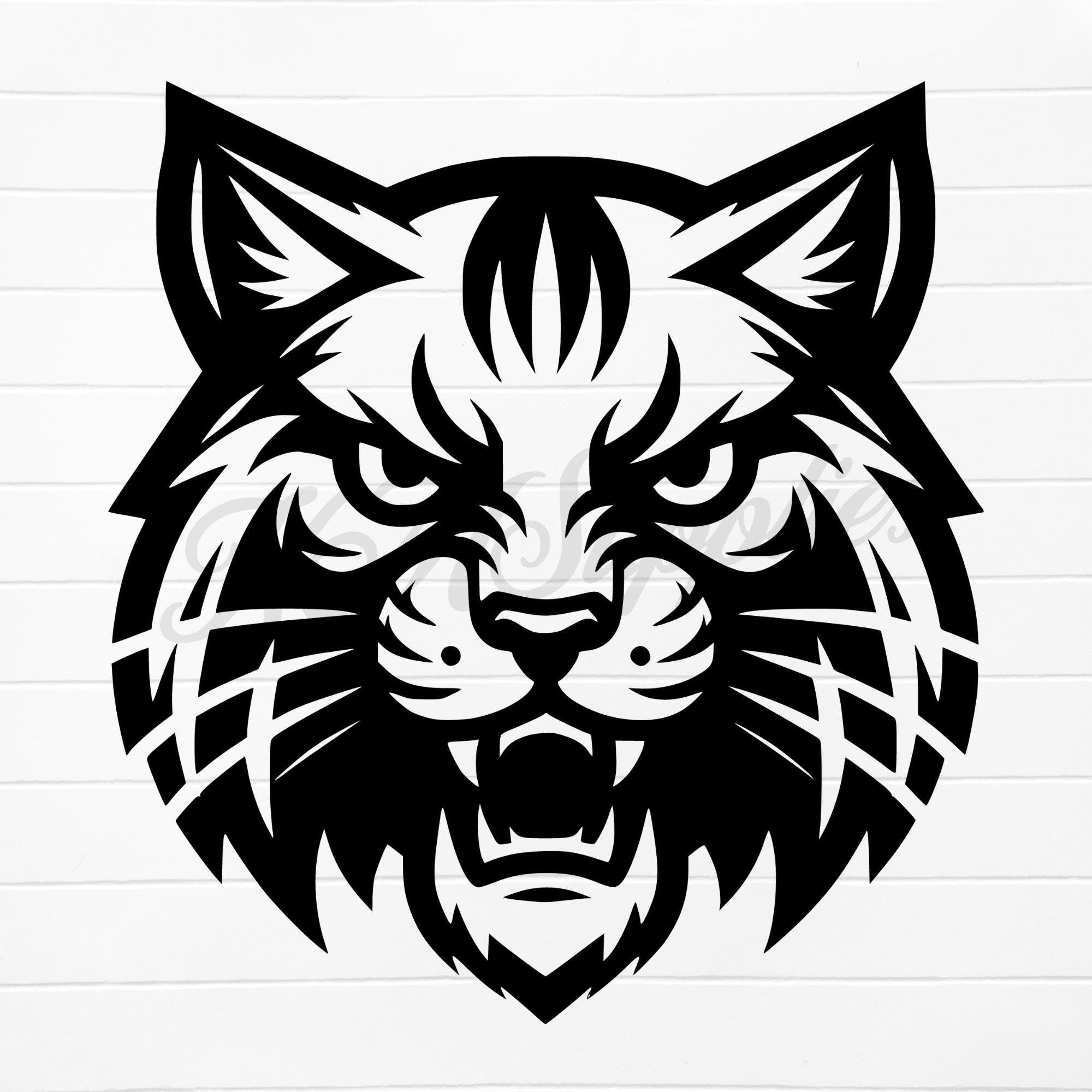 silhouette wildcats svg, wildcat logo svg, wildcat logo png, wildcat face logo png, wildcat head svg, wildcat face png, wildcat head png