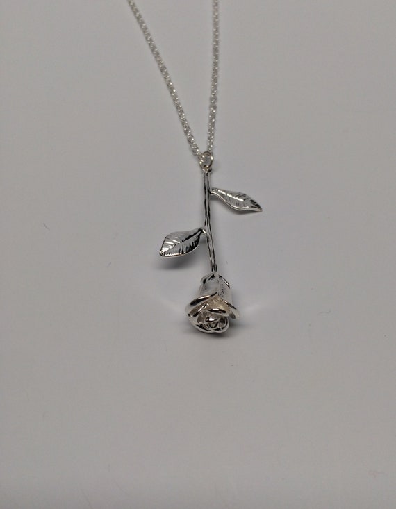 Etsy rose necklace deals