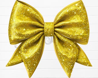 yellow bow png, yellow bow clipart, gold glitter bow png, gold bow png, glitter coquette bow png, coquette bow sublimation file, png bows