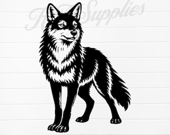 sagoma di coyote svg, coyote png, file svg di coyote, clipart di coyote, disegni di coyote, download di coyote, vettore di coyote, illustrazione di coyote, png