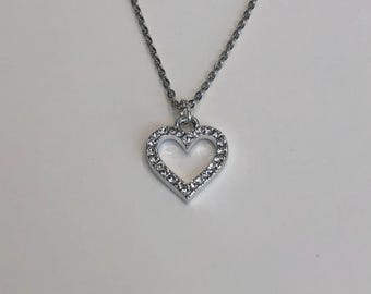 ★VINTAGE HOLLYWOOD★ Gemstone Heart Necklace_VH2435NE006M MUSINSA | VINTAGE HOLLYWOOD Gemstone Heart Necklace_VH2435NE006M