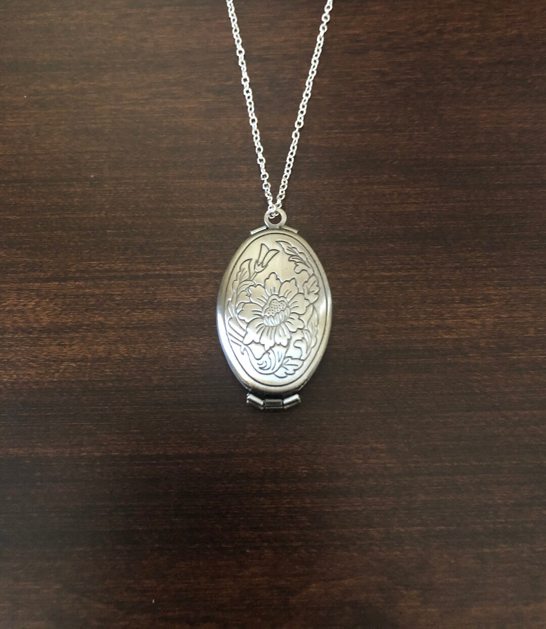 Silver Locket Necklace, Silver Locket, Locket, Locket