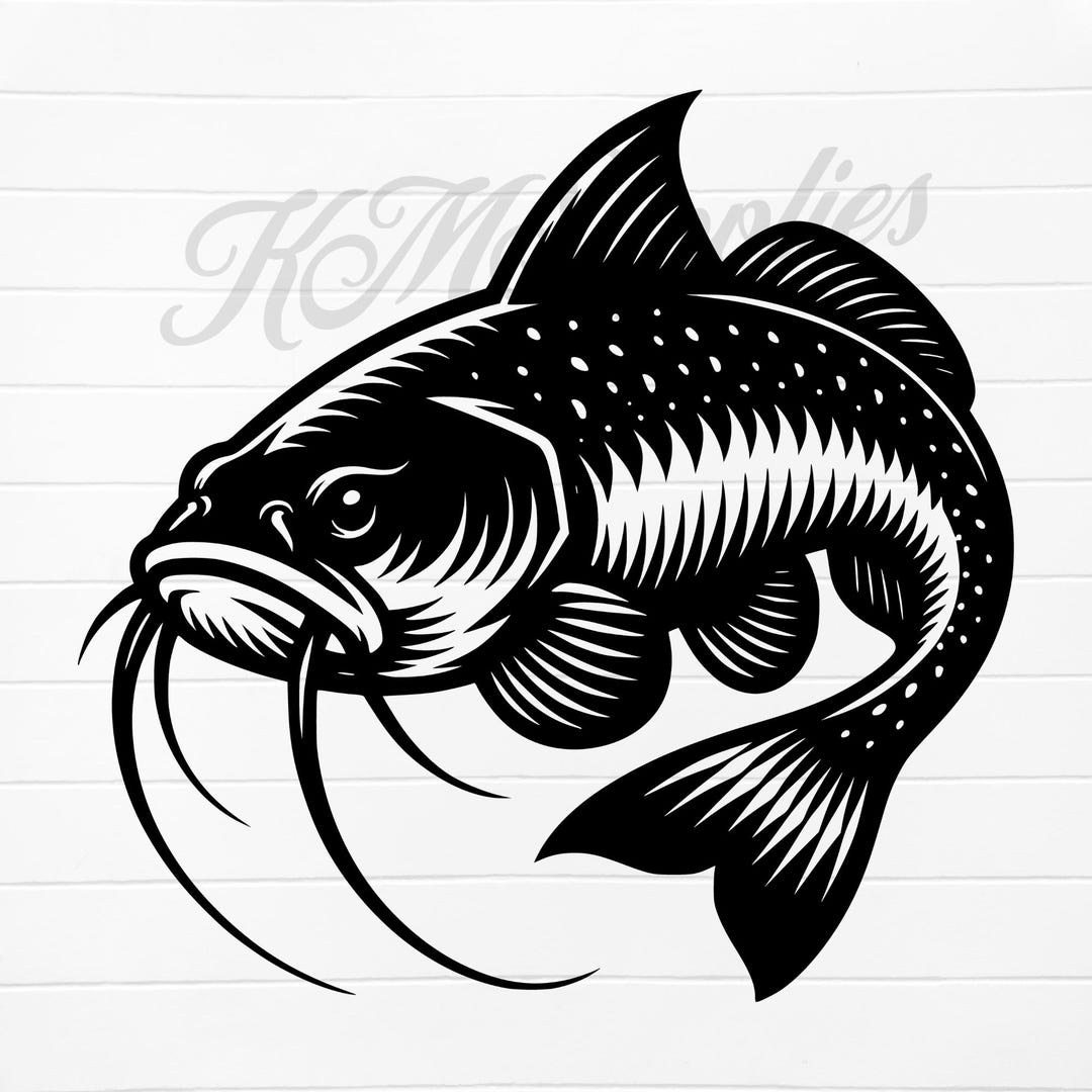 Cat Fishing Svg, Cat Fishing Png, Catfish Clipart, Catfish Clip Art ...
