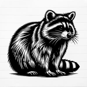 raccoon silhouette svg, raccoon digital download, raccoon vector file, raccoon png svg, raccoon svg clipart, raccoon svg files, png raccoon